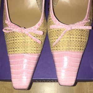 Tan and pink  Stuart Weitzman